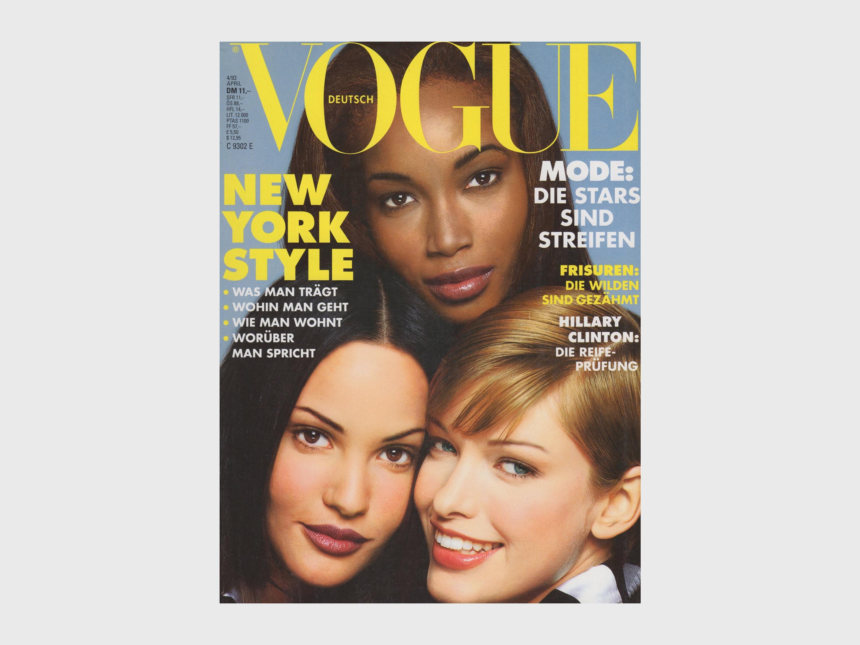 VOGUE GERMANY April 1993 Vintage Fashion Magazine 1990s Retro ...